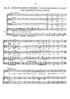 Rip Van Winkle: Movement II. Arrangement for voices and piano by Robert Planquette