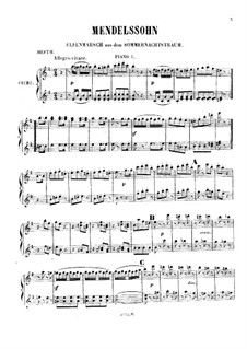 Eight Easy Pieces: Book II – piano I part by Felix Mendelssohn-Bartholdy, Ludwig van Beethoven