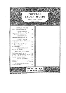 Aquarelle: For piano by Rafael Joseffy