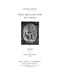 Two Sketches for Piano: No.1 Arabesque by Rafael Joseffy