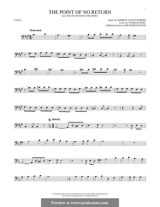 The Point of No Return: For cello by Andrew Lloyd Webber