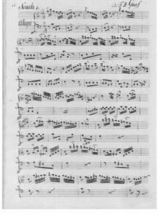 Three Sonatas for Flute and Basso Continuo: Three Sonatas for Flute and Basso Continuo by Friedrich Hartmann Graf