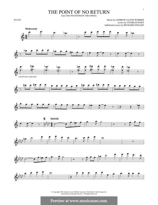 The Point of No Return: For flute by Andrew Lloyd Webber
