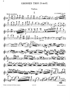 Piano Trio in D Minor, Op.28: Violin part by Heinrich Gottlieb Noren