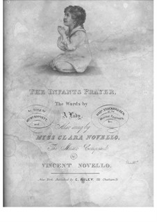 The Infant's Prayer: The Infant's Prayer by Vincent Novello