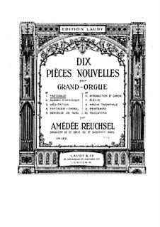 Dix pièces nouvelles, Op.180: No.1 Pastorale by Amédée Reuchsel