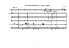 Concertino for Oboe, MVWV 1218: Concertino for Oboe by Maurice Verheul