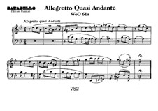Allegretto Quasi Andante, WoO 61a: For piano by Ludwig van Beethoven