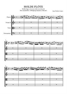 Holde Flóte, Op.1: For quartet instruments by Juan Puelles Lopez