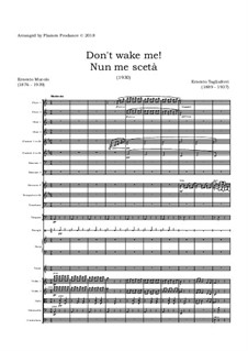Nun me sceta...!: For tenor and symphony orchestra – score by Ernesto Tagliaferri