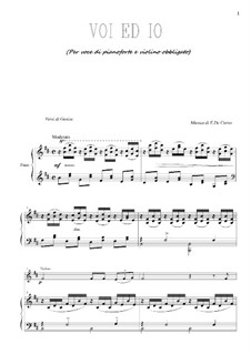 Voi ed io: For voice, violin and piano by Ernesto de Curtis