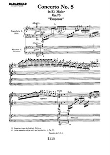 Fragments: Movement I. Version for two pianos four hands by Ludwig van Beethoven