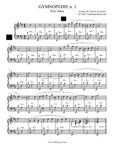 Gymnopédies: No.1, for accordion by Erik Satie