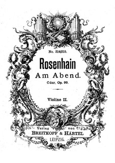 Am Abend (In the Evening), Op.99: Violin II part by Jacob Rosenhain