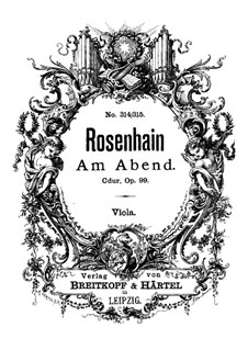 Am Abend (In the Evening), Op.99: Viola part by Jacob Rosenhain