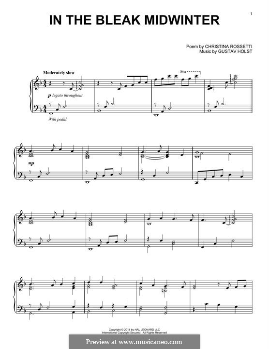 Piano version: Jazz version by Gustav Holst