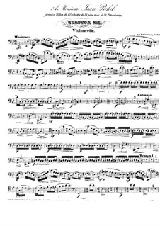 Quartet for Strings No.7 in D Minor, Op.90 No.1: Cello part by Anton Rubinstein