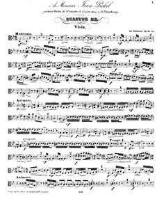 Quartet for Strings No.7 in D Minor, Op.90 No.1: Viola part by Anton Rubinstein