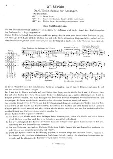 Violin School for Beginners, Op.6: Volume I by Otakar Ševčík