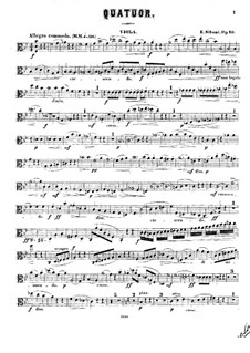 Piano Quartet in B Flat Major, Op.10: Viola part by Erik Siboni
