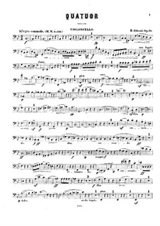Piano Quartet in B Flat Major, Op.10: Cello part by Erik Siboni