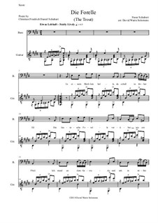 Die Forelle (The Trout), D.550 Op.32: For bass voice and guitar by Franz Schubert