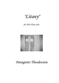 Litany: For alto flute solo, Op.61 by Panagiotis Theodossiou