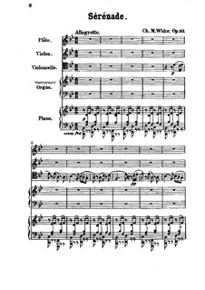 Serenade in B Flat Major, Op.10: Full score by Charles-Marie Widor
