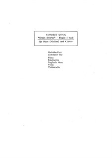 Two instruments version: For oboe (or violin) and piano (Elegie f-moll), Op.33.2 by folklore