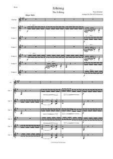 Erlkönig (Forest King), D.328 Op.1: For clarinet and 6 guitars by Franz Schubert