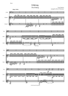 Erlkönig (Forest King), D.328 Op.1: For cello and 2 guitars by Franz Schubert