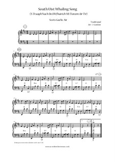 South Uist Whaling Song / Dearest My Own One / Mull Of The Cool High Bens: No.1 South Uist Whaling Song ('S Truagh Nach do Dh'fhuirich mi Tioram air Tir) by folklore