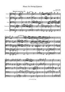 Music for String Quintet: Music for String Quintet by Jordan Grigg