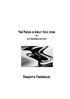 Two Pieces in Early Jazz Idiom: For alto saxophone and piano, Op.55 by Panagiotis Theodossiou