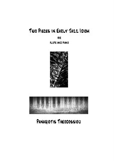 Two Pieces in Early Jazz Idiom: For flute and piano, Op.55c by Panagiotis Theodossiou