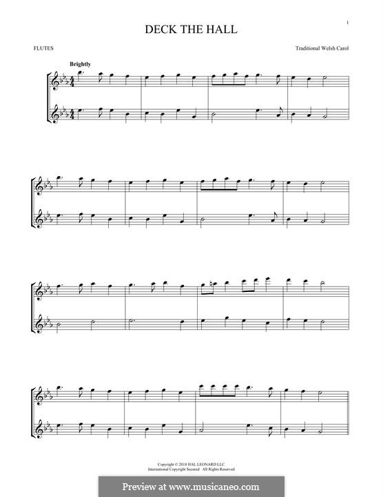 Two instruments version: For two flutes by folklore