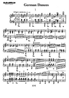 German Dances Allegro Moderato: German Dances Allegro Moderato by Ludwig van Beethoven