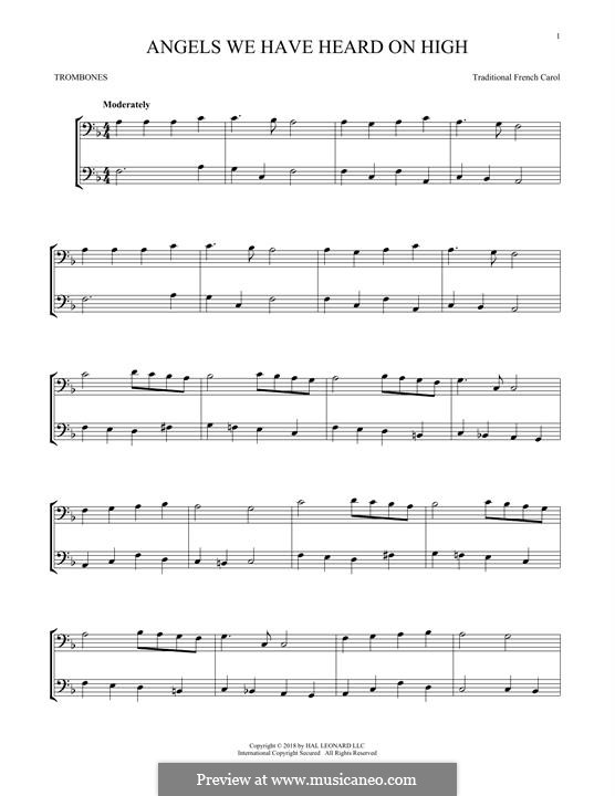 Two instruments version: For two trombones by folklore