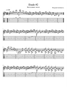 11 Etudes for Classical Guitar: Etude No.2 by Margarita Gershunova