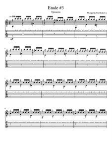 11 Etudes for Classical Guitar: Etude No.3 by Margarita Gershunova