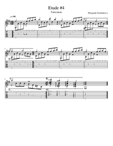 11 Etudes for Classical Guitar: Etude No.4 by Margarita Gershunova