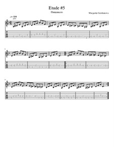 11 Etudes for Classical Guitar: Etude No.5 by Margarita Gershunova