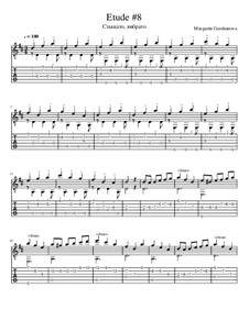 11 Etudes for Classical Guitar: Etude No.8 by Margarita Gershunova