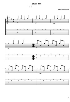 11 Etudes for Classical Guitar: Etude No.11 by Margarita Gershunova
