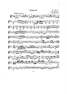 Concerto for Piano and Orchestra No.14 in E Flat Major, K.449: Arrangement for string quintet – violin II part by Wolfgang Amadeus Mozart