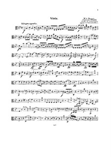 Concerto for Piano and Orchestra No.6 in B Flat Major, K.238: Arrangement for string quintet – viola part by Wolfgang Amadeus Mozart