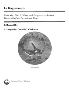 No.11 La Bergeronnette (The Sheperdess): For saxophone trio by Johann Friedrich Burgmüller