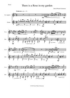 There is a Rose in my Garden: For cor anglais and guitar by David W Solomons