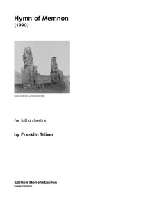 Hymn of Memnon (score): Hymn of Memnon (score) by Franklin Stöver