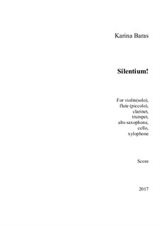 Silentium X, Op.60: For septet by Karina Baras